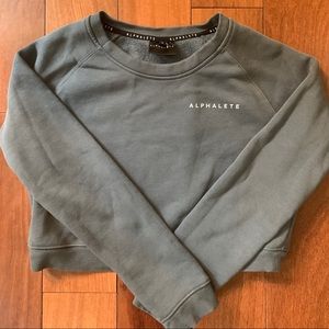 Alphalete Cropped Sweatshirt - Grey